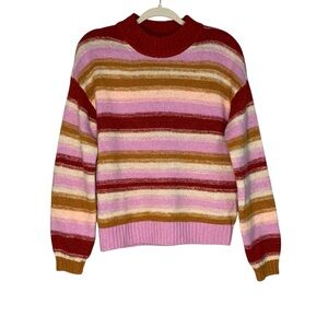 Gap multi striped wool, alpaca,‎ nylon, acrylic blend sweater. Size S